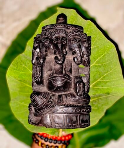 Karungali 5 Head Ganesh 6 inch