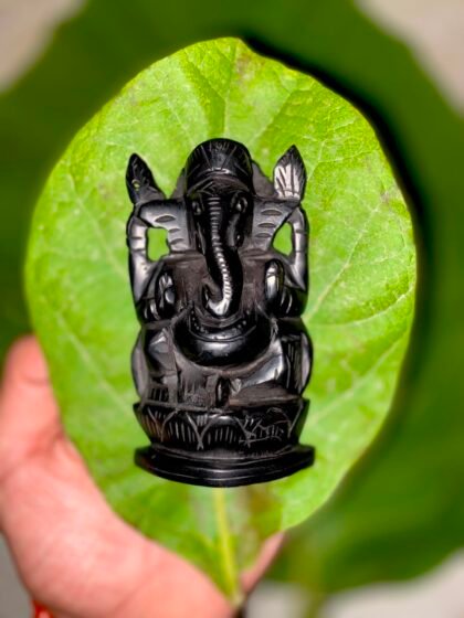 Karungali  Ganesh Statue 4 inch